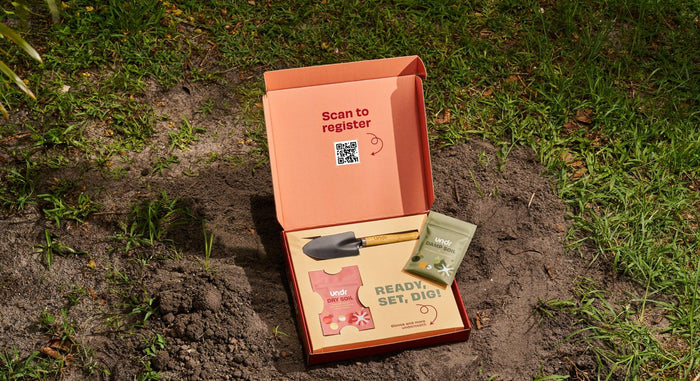 The UNDR kit open on the ground
